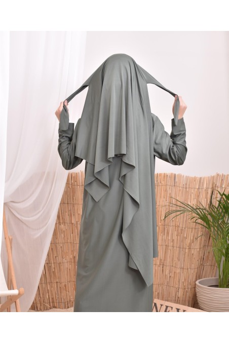 Long khaki mastour burkini perfect for the veiled woman Neyssa Confection