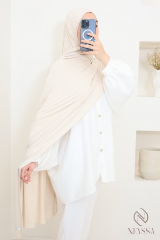 hijab long  xxl jersey de viscose idéal pour hijabi femme voilée