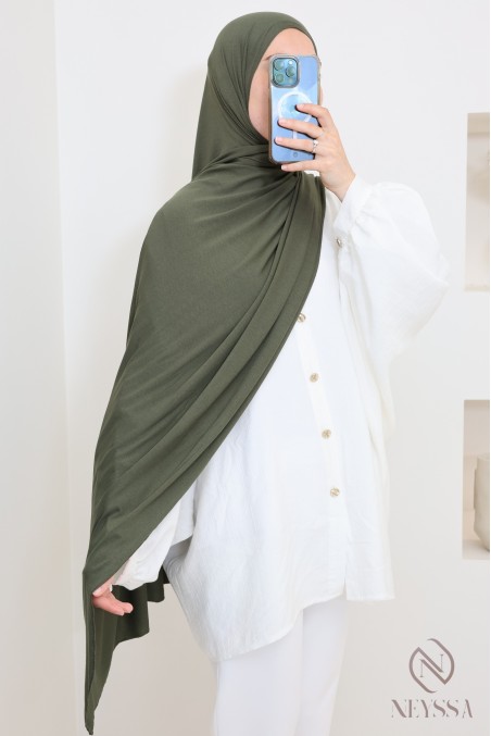 hijab long  xxl jersey de viscose idéal pour hijabi femme voilée