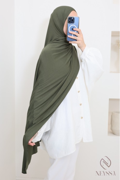 hijab long  xxl jersey de viscose idéal pour hijabi femme voilée