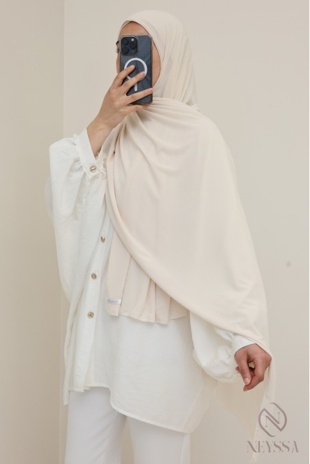 hijab à enfiler jersey premium, pratique et confortable, hijab pas cher