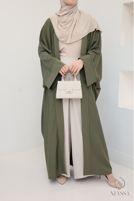 Palazzo tissu effet lin brillant, coupe ample élastique, ultra élégant