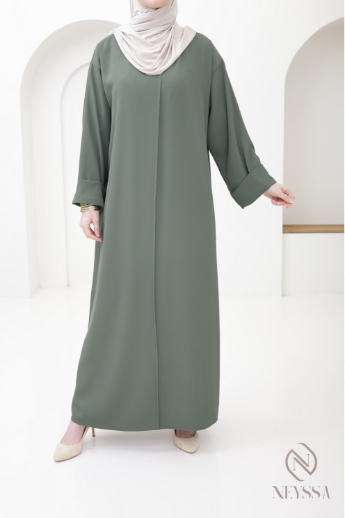 Abaya Frauen mit langen, weiten Ärmeln moderne verschleierte Frauen