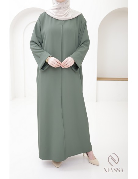 Abaya Frauen mit langen, weiten Ärmeln moderne verschleierte Frauen