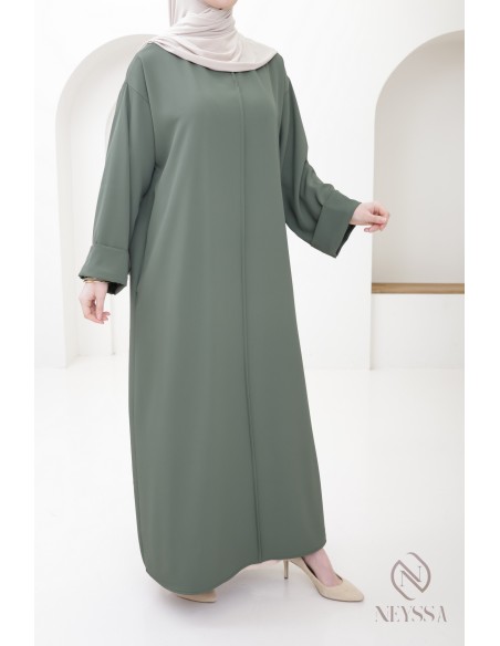 Abaya Frauen mit langen, weiten Ärmeln moderne verschleierte Frauen