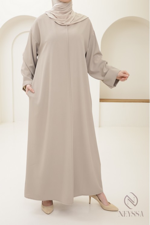 Abaya femme simple oversize avec poches