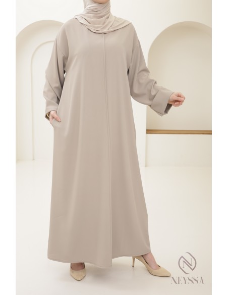 Abaya femme simple oversize avec poches