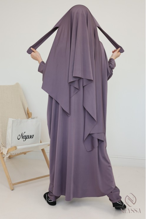 Women's burkini swimwear jilbab for the trendy Moonscape beach