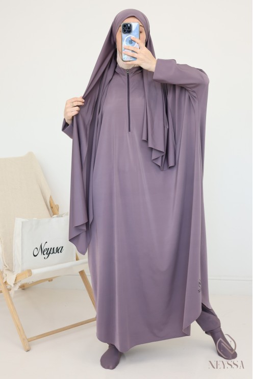Women's burkini swimwear jilbab for the trendy Moonscape beach