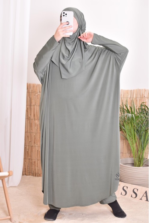 Jilbab of bath with khimar, dress and integrated pants of bath, ideal to bathe