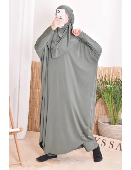 Jilbab de bain avec khimar, robe et pantalon de bain intégré
