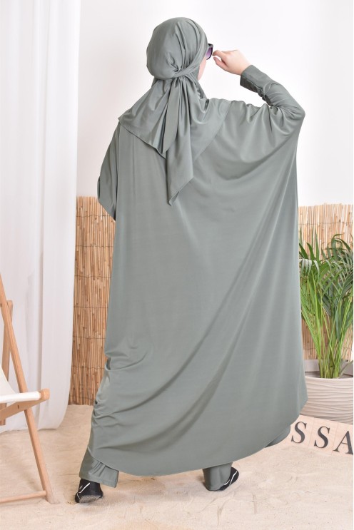 Jilbab of bath with khimar, dress and integrated pants of bath, ideal to bathe