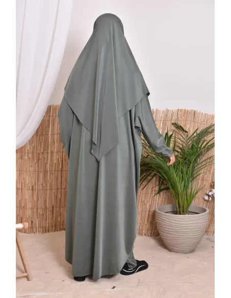 Jilbab de bain avec khimar, robe et pantalon de bain intégré