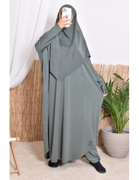 Jilbab of bath with khimar, dress and integrated pants of bath, ideal to bathe
