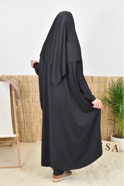 Jilbab de bain coupe papillon grande taille pour la plage