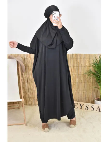 Bade-Jilbab Schmetterlingsschnitt in großen Größen für den Strand