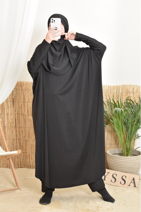 Jilbab de bain coupe papillon grande taille pour la plage