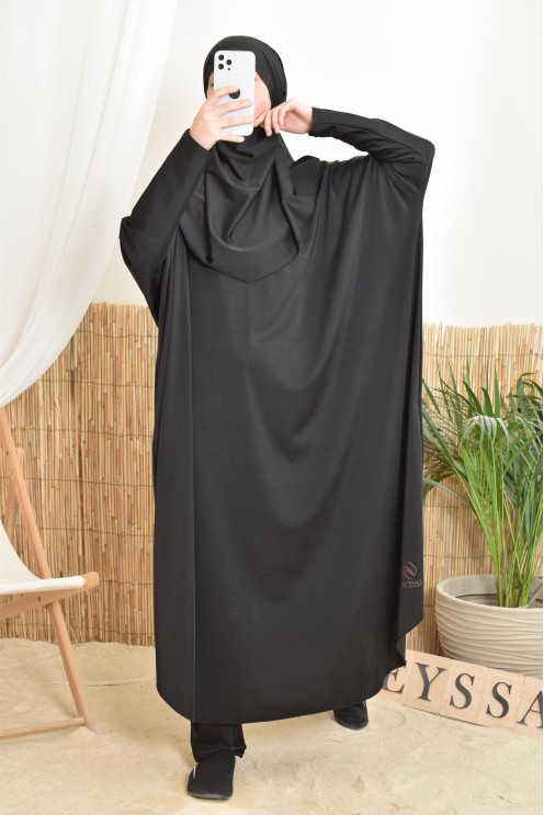 Bade-Jilbab Schmetterlingsschnitt in großen Größen für den Strand