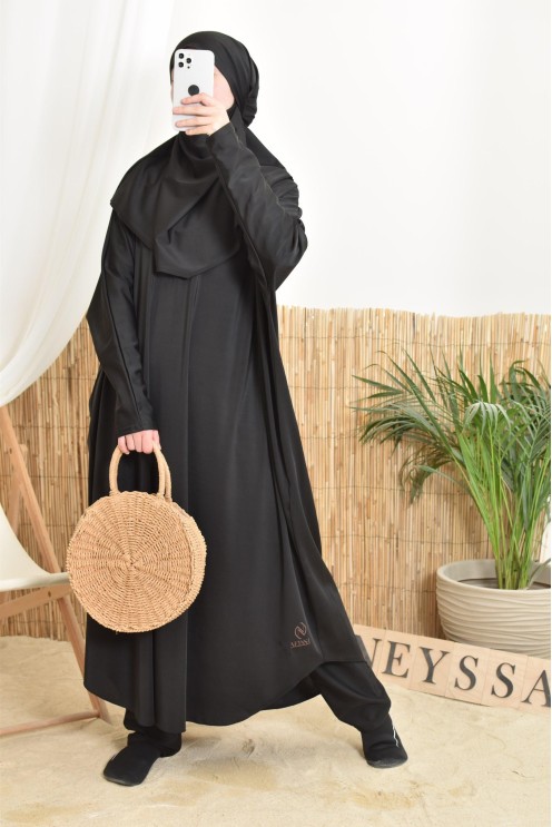 Jilbab de bain coupe papillon grande taille pour la plage