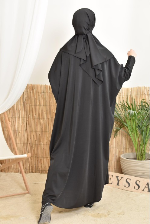 Jilbab de bain coupe papillon grande taille pour la plage