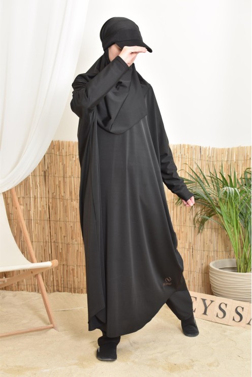 Bade-Jilbab Schmetterlingsschnitt in großen Größen für den Strand