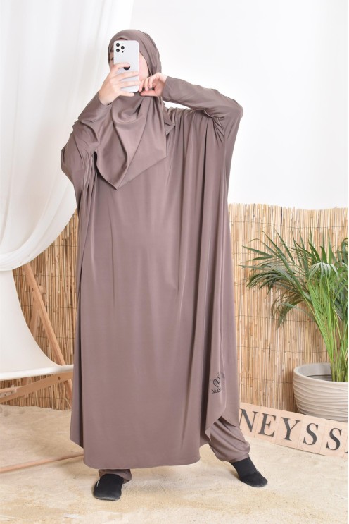 Burkini de bain style jilbab avec khimar de bain Neyssa confection
