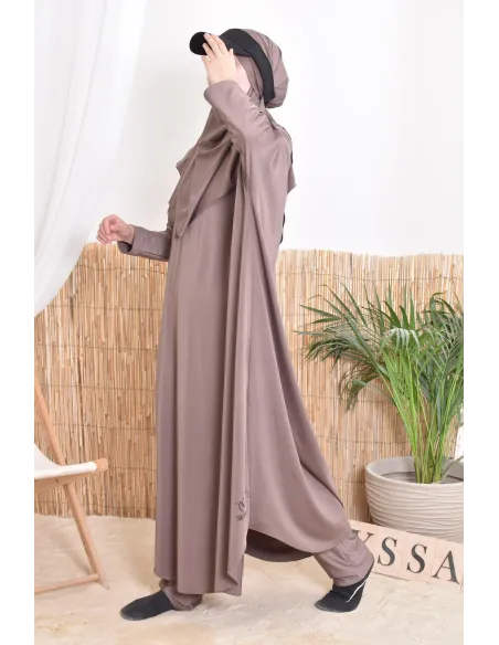 Burkini de bain style jilbab avec khimar de bain Neyssa confection