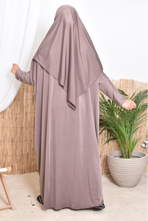 Burkini de bain style jilbab avec khimar de bain Neyssa confection