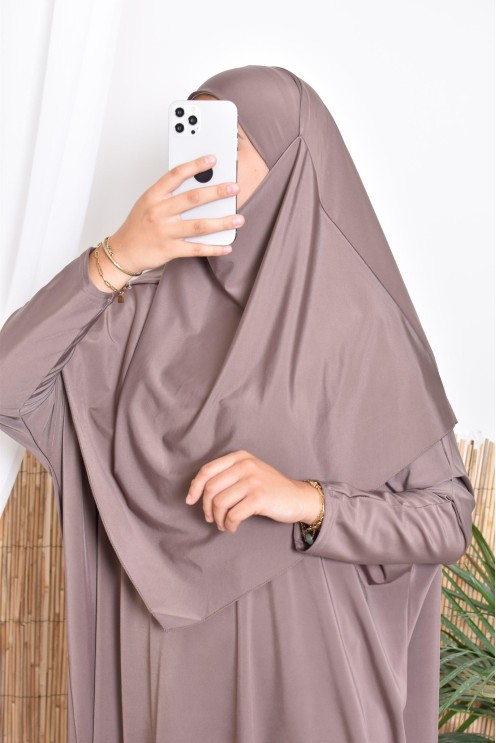 Burkini de bain style jilbab avec khimar de bain Neyssa confection