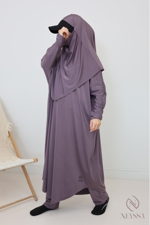 Burkini moon scape for women, swim jilbab with khimar