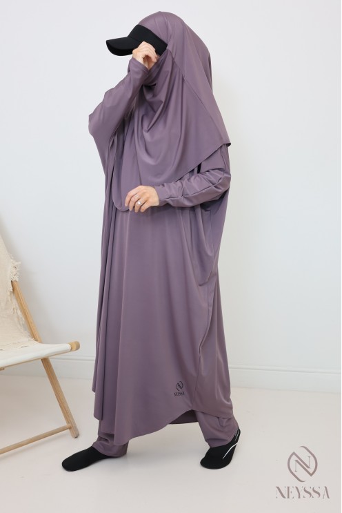 Burkini moon scape for women, swim jilbab with khimar