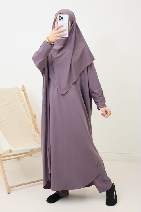 Burkini moon scape pour femme jilbab de bain avec khimar