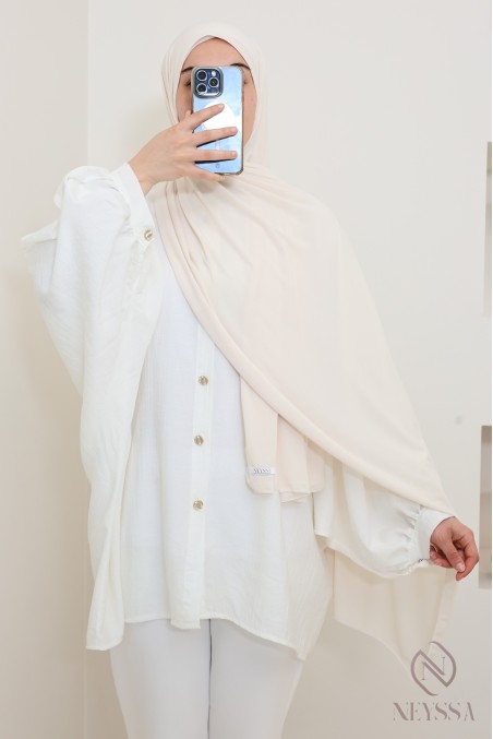 hijab à enfiler jersey premium, pratique et confortable, hijab pas cher