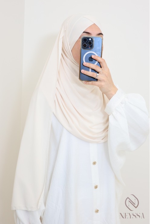 Hijab à enfiler jersey  Neyssa création, hijab haute qualité lycra