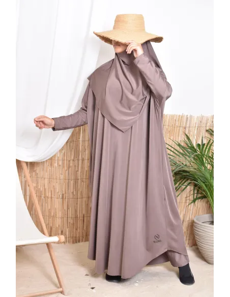 khimar de bain spécial burkini, idéal pour se baigner modestemment