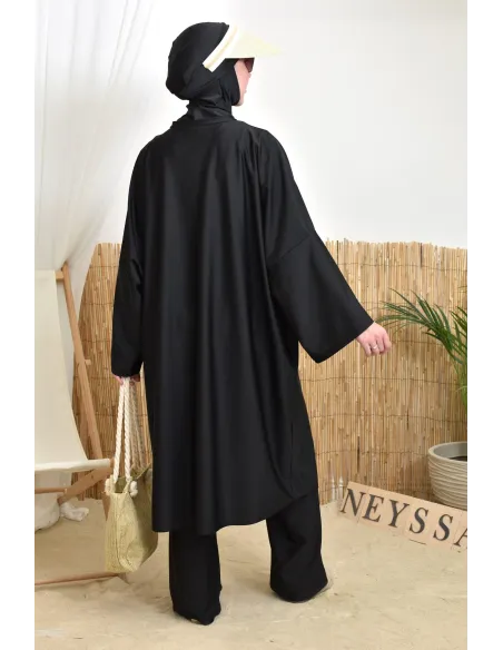 Burkini spécial 1m80 avec cagoule intégrée by Neyssa, tissu hydrofuge