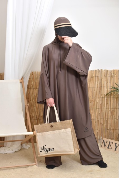 Burkini Neyssa confection avec cagoule, modest swimwear