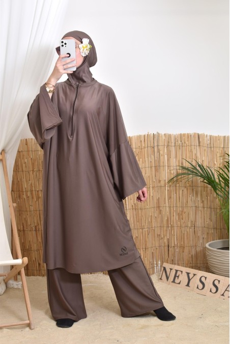 Burkini Neyssa confection avec cagoule, modest swimwear