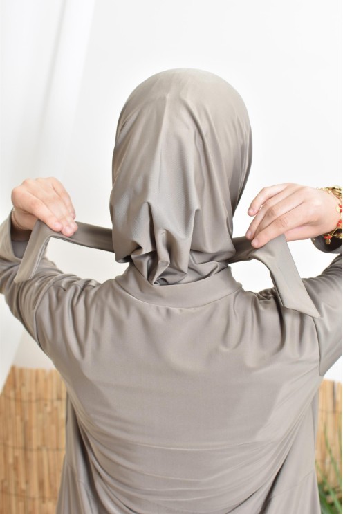 Burkini grande taille spécial 1m80 pour femme hijabi by Neyssa