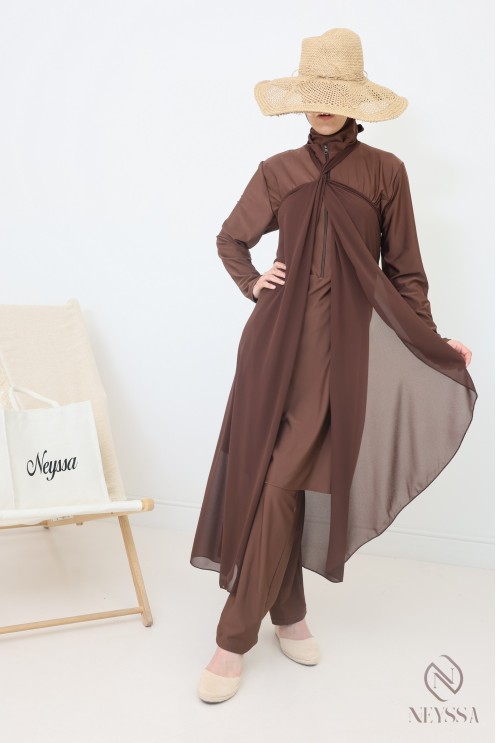 Jupe à nouer en mousseline paréo pour burkini