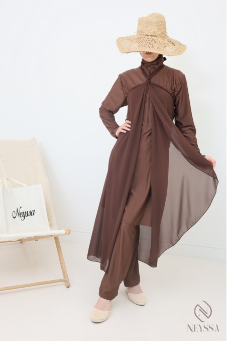 Jupe à nouer en mousseline paréo pour burkini