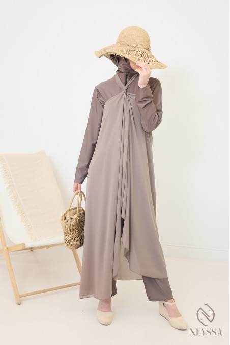 Jupe à nouer en mousseline paréo pour burkini