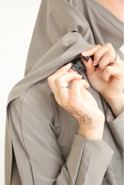 Jilbeb de bain Neyssa, tunique longue, palazzo et khimar de bain