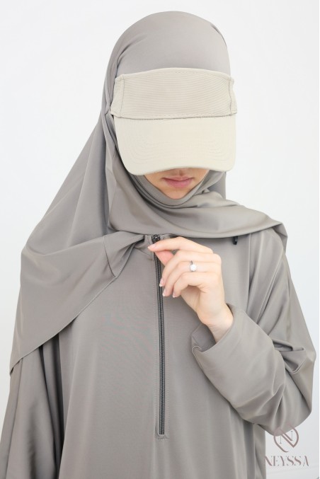 Jilbeb de bain Neyssa, tunique longue, palazzo et khimar de bain