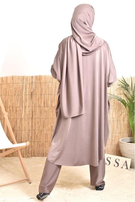 Burkini maillot de bain butterfly coupe femme musulmane, été 2024 hijabi