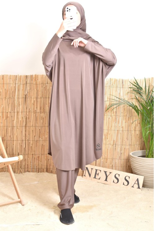 Burkini maillot de bain butterfly coupe femme musulmane, été 2024 hijabi