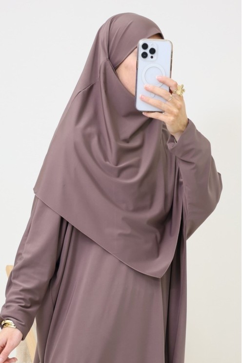 Bade-Khimar für Burkini Pepper Corn, Badeanzugstoff