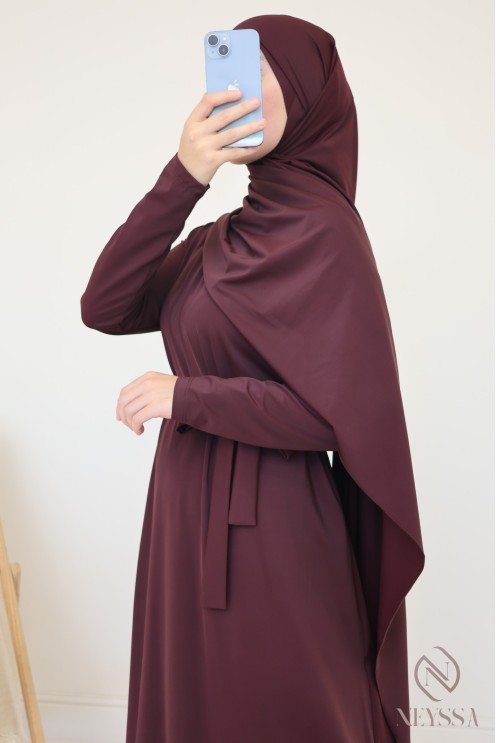 Burkini mit langem Hijab, inklusive Hose und Tunika, undurchsichtig und strapazierfähig