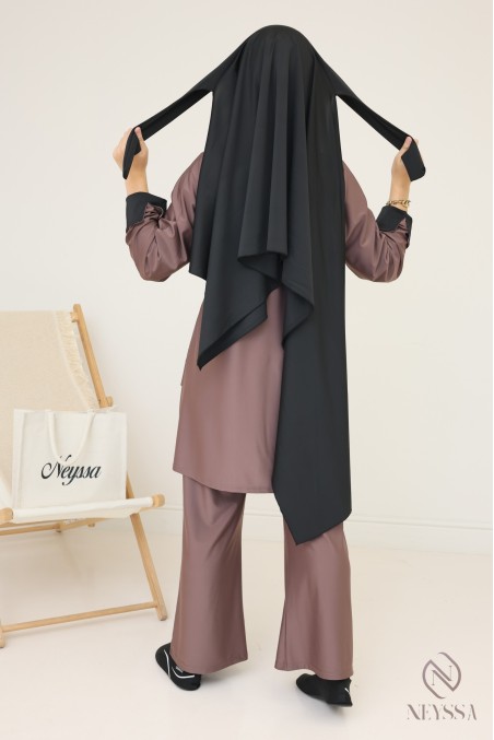 Burkini Pepper corn long pour vos baignades femme hijabi