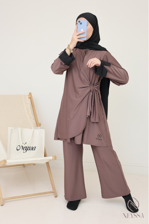 Burkini Pepper corn long pour vos baignades femme hijabi